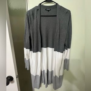 Knee length cardigan